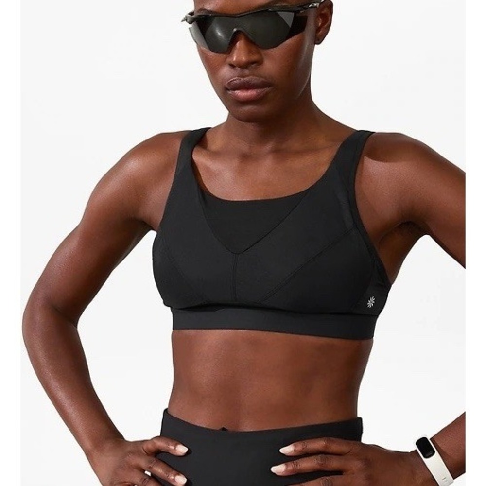 Athleta Invincible Sports Bra Black Size 34DD